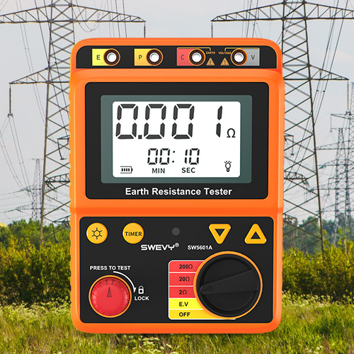 SW5601A速為接地電阻測(cè)試儀數(shù)字鉗形地阻檢測(cè)儀搖表防雷測(cè)試高精度測(cè)量?jī)x
